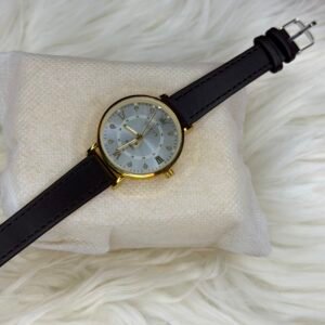 Oleves 2603 ladies watch (silver dial golden border)